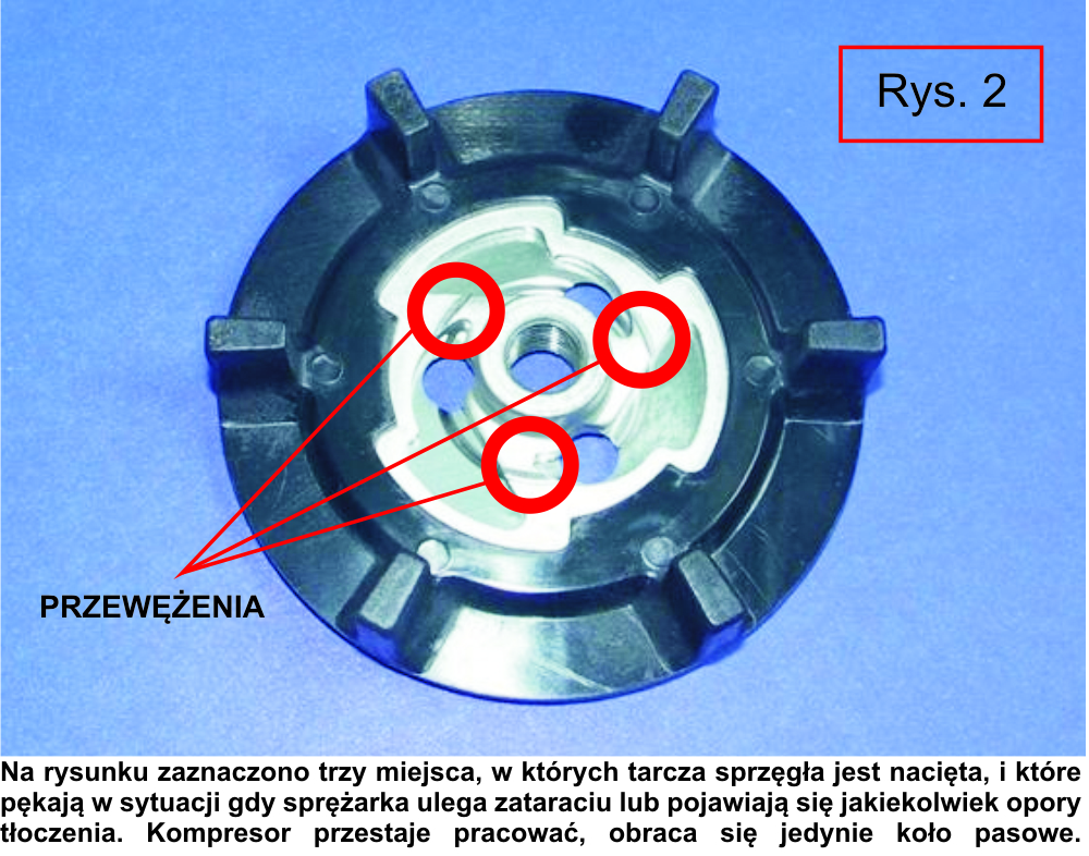 tarcza zrywalna sprzęgła kompresora denso