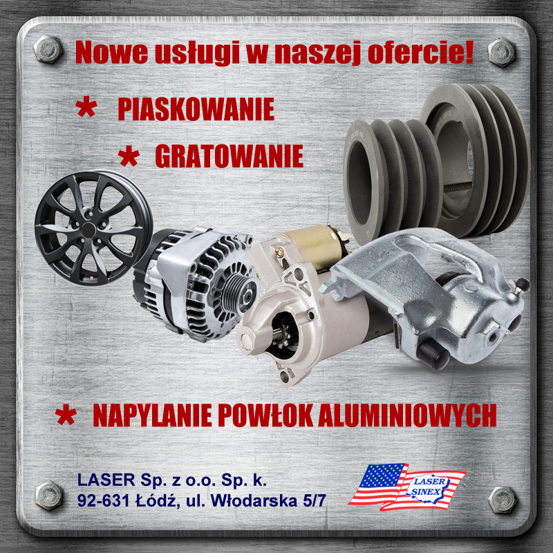 piaskowanie, gratowanie, napylanie aluminium - więcej informacji